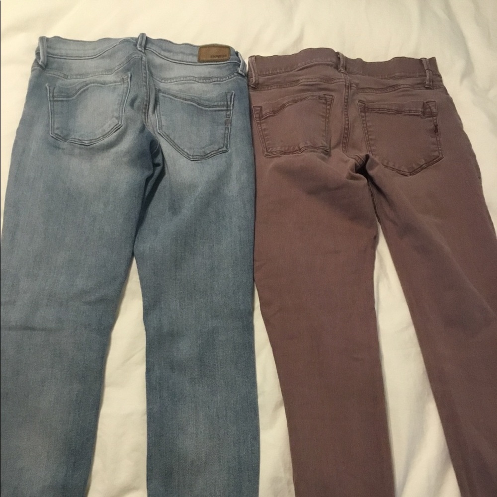 Lot of 2 Express Mid-Rise Ankle Legging Jeans